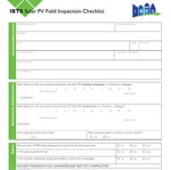 Solar PV Inspections Checklist